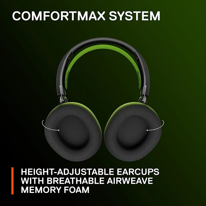 SteelSeries Arctis Nova 7X Wireless Gaming Headset for Xbox - Fekete/Zöld (61565)
