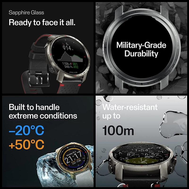 Polar Grit X Pro Titan multisport óra M/L méret - Titan (90085777)