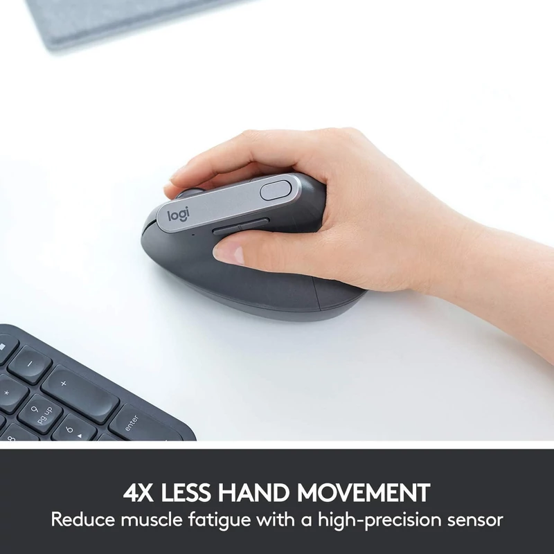 Logitech MX Vertical Advanced Ergonomic egér - Grafit (910-005448)