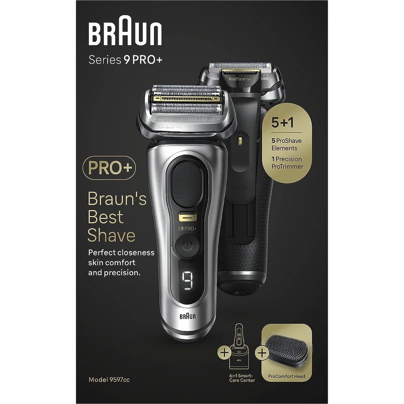 Braun Series 9 Pro+ 9597cc borotva - Ezüst