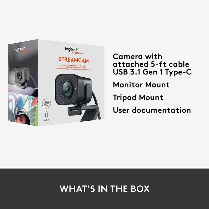 Logitech StreamCam - Grafit (‎960-001281)
