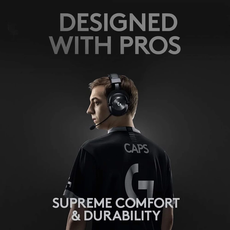 Logitech G Pro X Wireless Lightspeed 7.1 Gaming Headset - Fekete (981-000907)