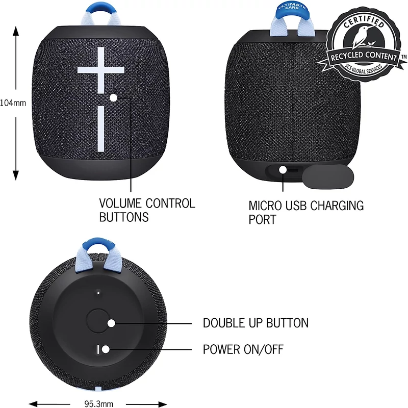 Logitech Ultimate Ears WONDERBOOM 3 - Fekete (984-001829)