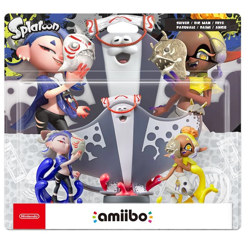 Amiibo Splatoon Deep Cut Set (Shiver/Frye/Big Man) kiegészítő figurák