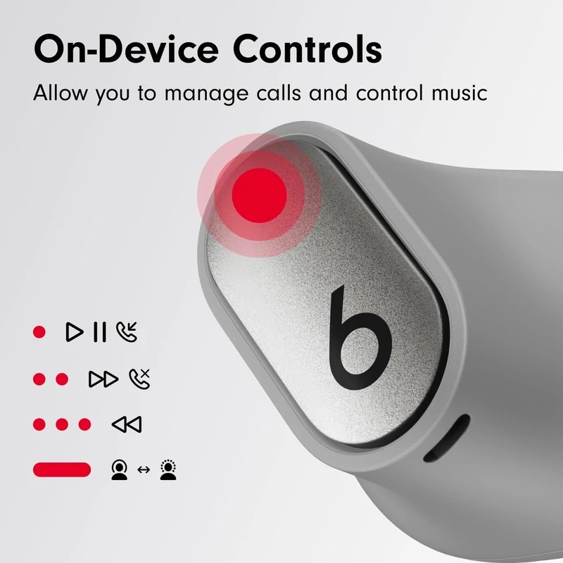 Beats Studio Buds + True Wireless zajszűrős fülhallgató (2023) – Ezüst