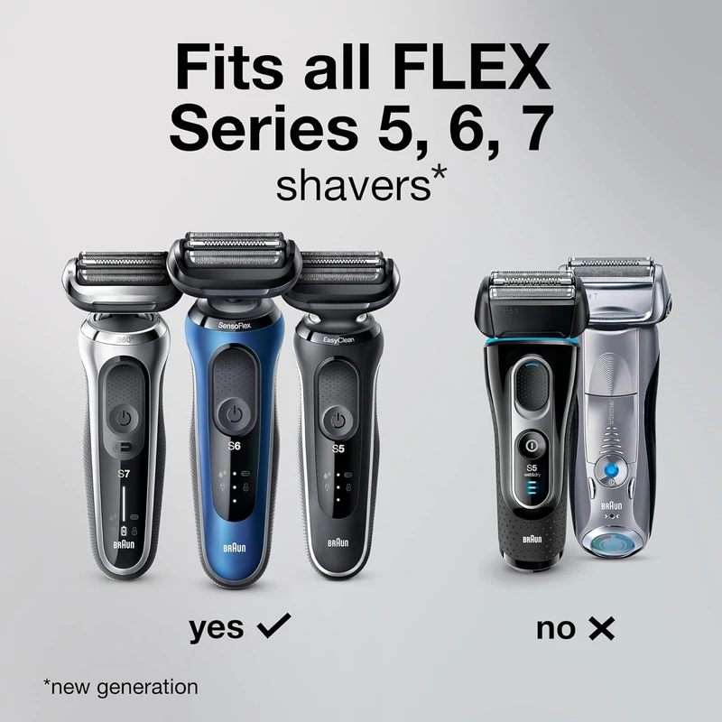 Braun 53B Combipack borotvafej, Series 5 és Series 6-hoz (2020-tól) - Fekete