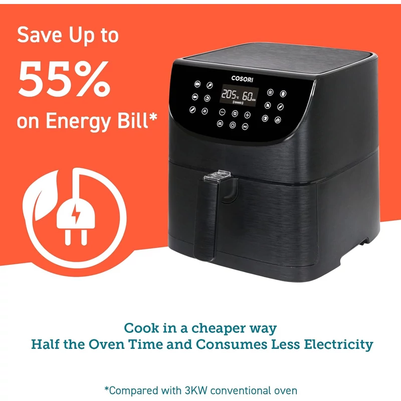 Cosori CP158-AF-RXB Premium Air Fryer - Fekete