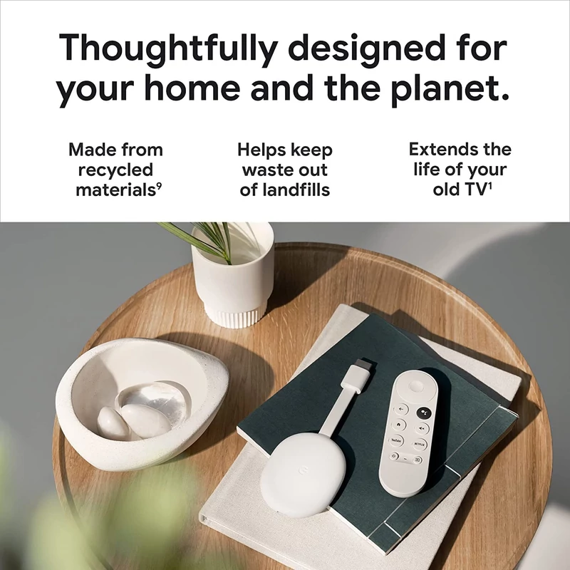Google Chromecast + Google TV (4K) - Kék (GA01923)