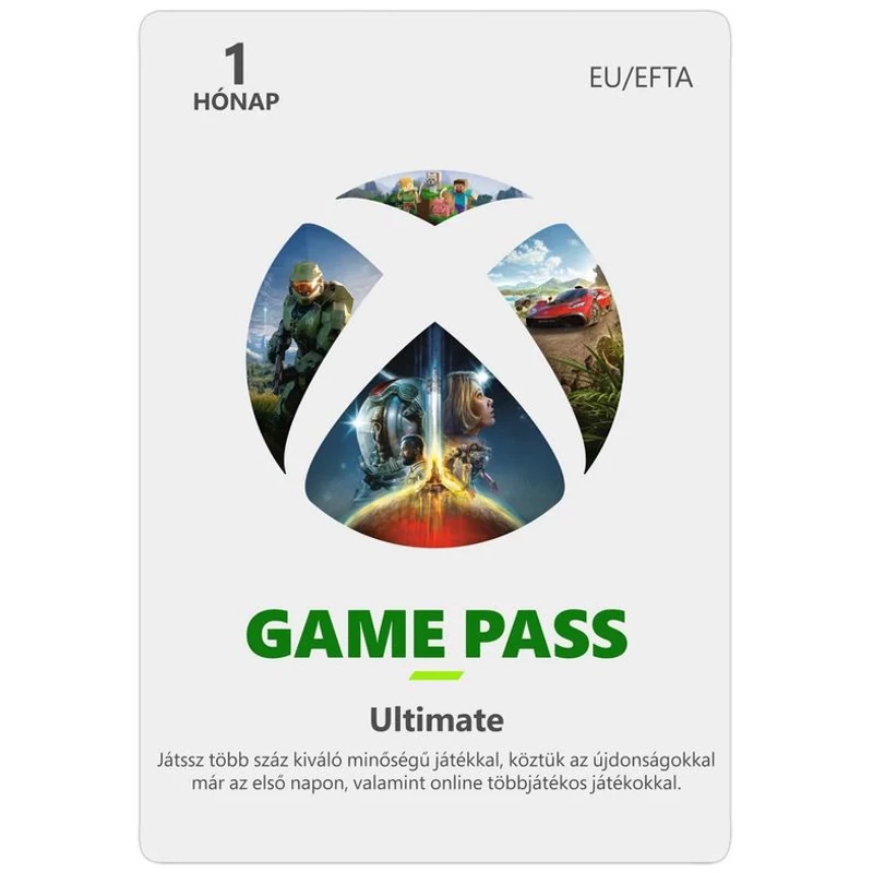 Microsoft XBOX Game Pass Ultimate 1 hónapos előfizetés (digitális kód)