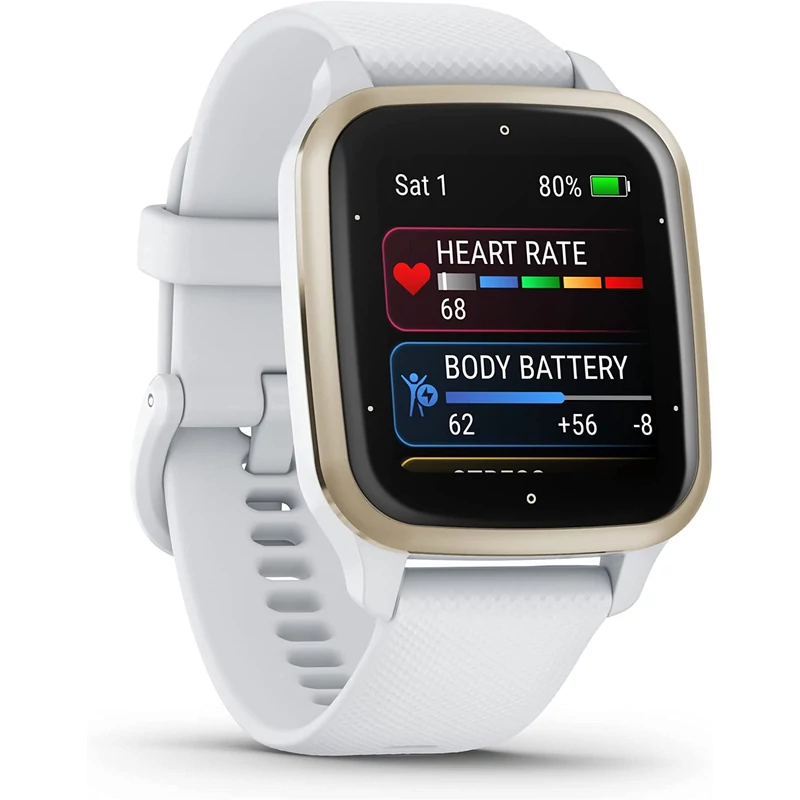 Garmin Venu SQ 2 okosóra - White/Cream Gold (010-02701-11)