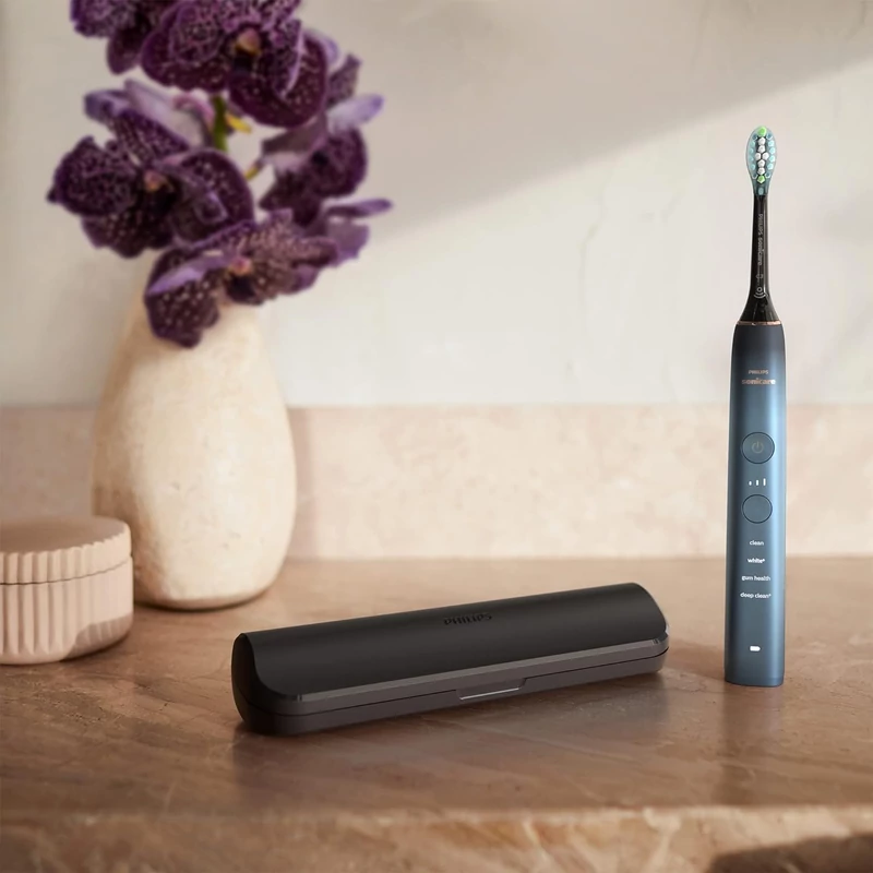 Philips HX9911/89 Sonicare DiamondClean 9000 fogkefe, 4 fejjel - Kék