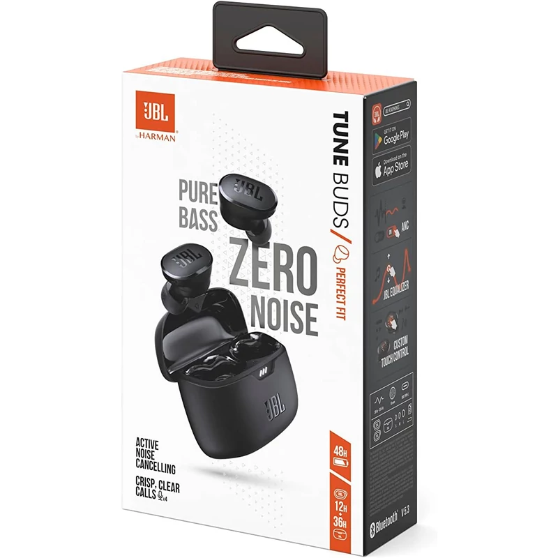 JBL Tune Buds True Wireless fülhallgató - Fekete  (JBLTBUDSBLK)