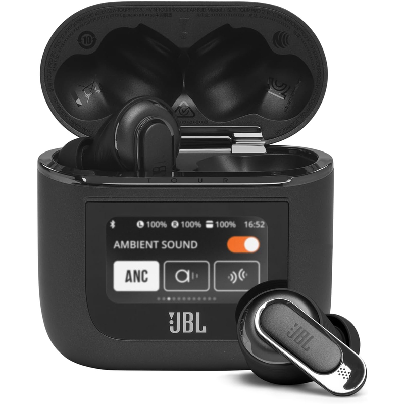 JBL Tour Pro 2 True Wireless fülhallgató - Fekete (JBLTOURPRO2BLK)