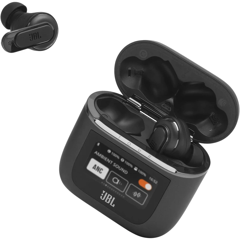 JBL Tour Pro 2 True Wireless fülhallgató - Fekete (JBLTOURPRO2BLK)