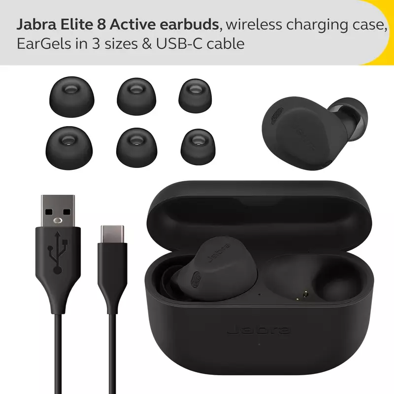 Jabra Elite 8 Active Bluetooth fülhallgató - Fekete (100-99160700-98)