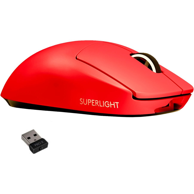 Logitech G Pro X Superlight Vezeték nélküli egér - Piros