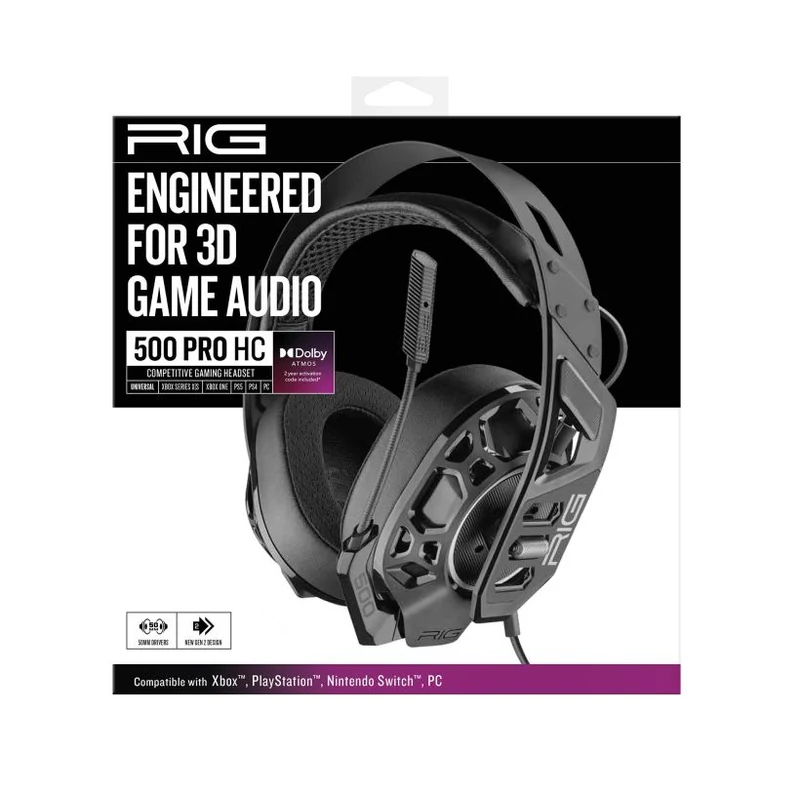 Nacon RIG 500HC Headset Fekete
