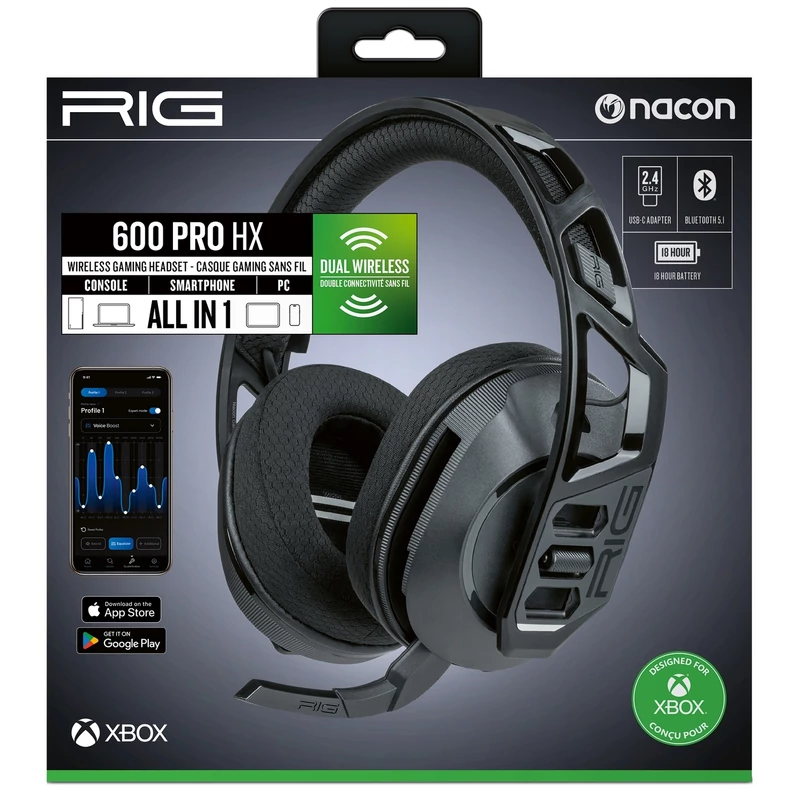 Nacon RIG 500HC Headset Fekete