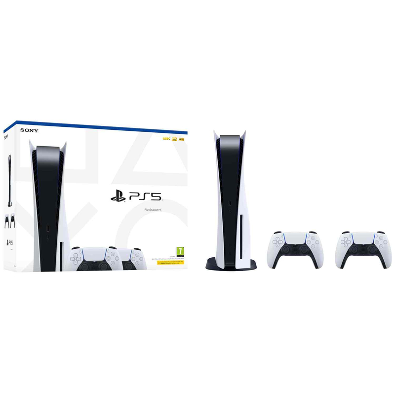 Sony PlayStation®5 (PS5) + Extra Dualsense Controller (CFI-1216A)