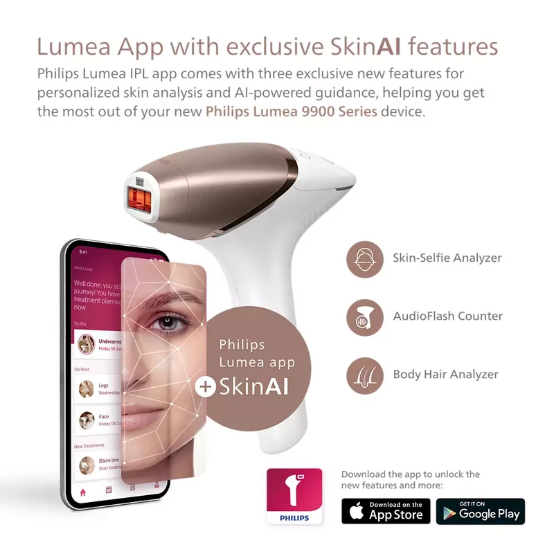 Philips Lumea Prestige IPL BRI973 Villanófényes szőrtelenítő, vezeték nélküli