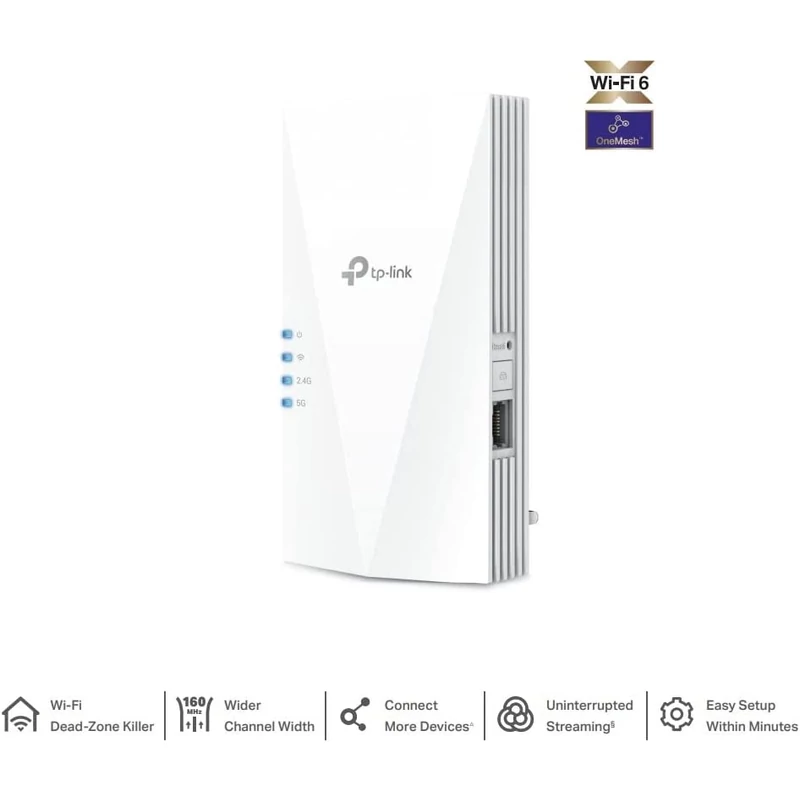 TP-Link RE700X AX3000 Wireless Dual Band Wi-Fi 6 Repeater