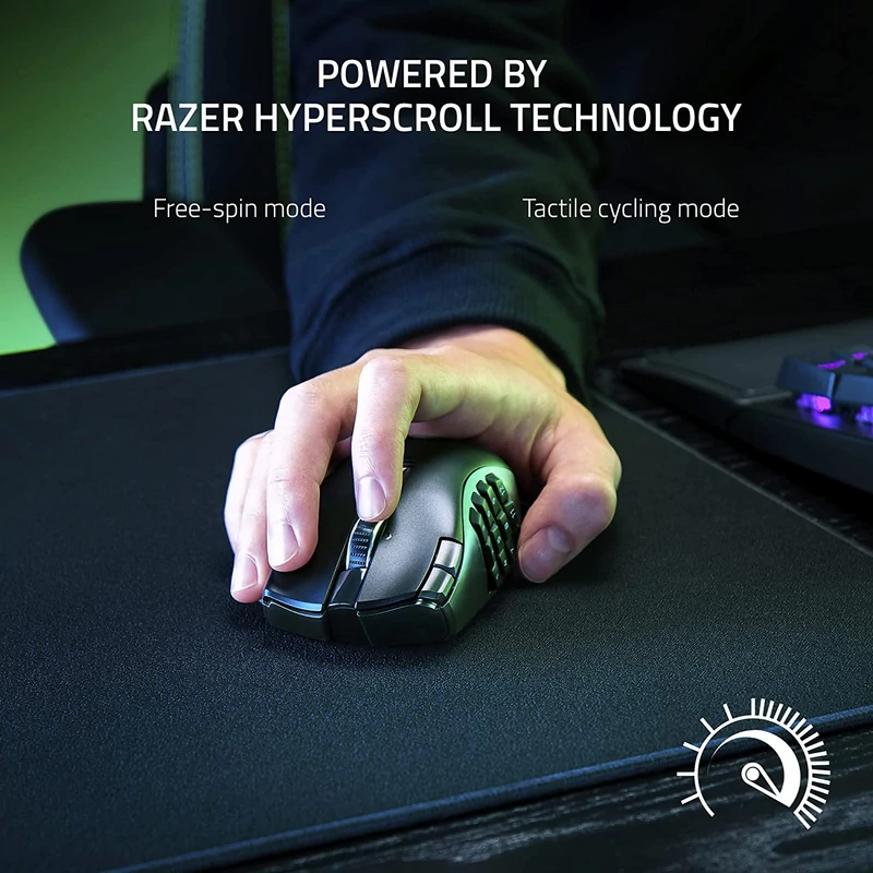 Razer Naga V2 HyperSpeed wireless gaming egér (RZ01-03600100-R3G1)