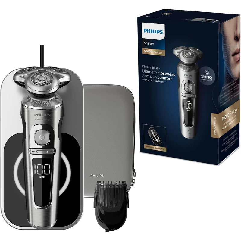Philips SP9861/16 Series 9000 Prestige elektromos borotva - Fekete/Szürke