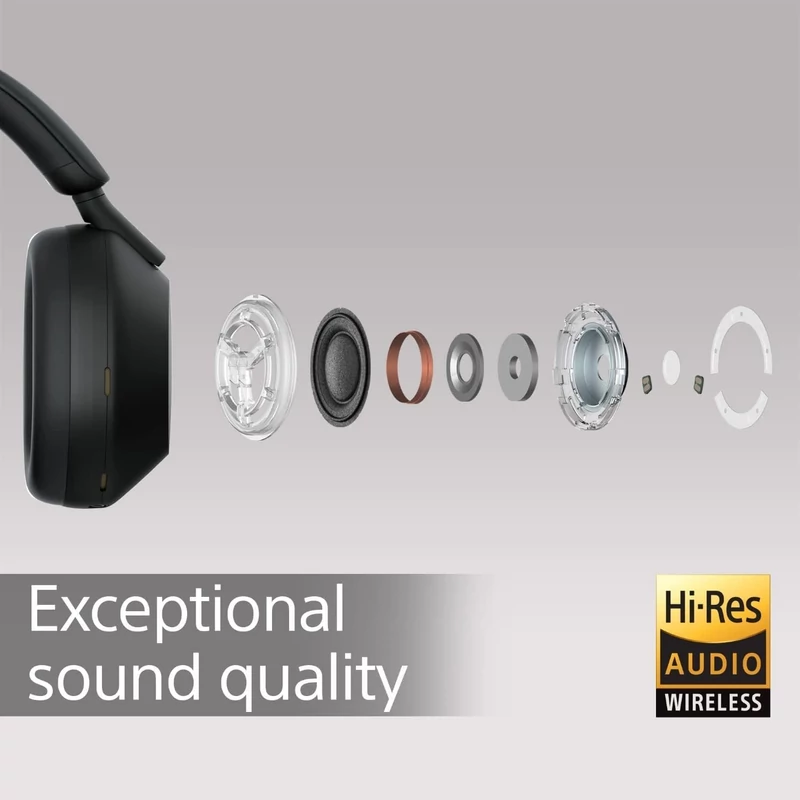 Sony WH-1000XM5 Bluetooth zajszűrős fejhallgató - Fekete