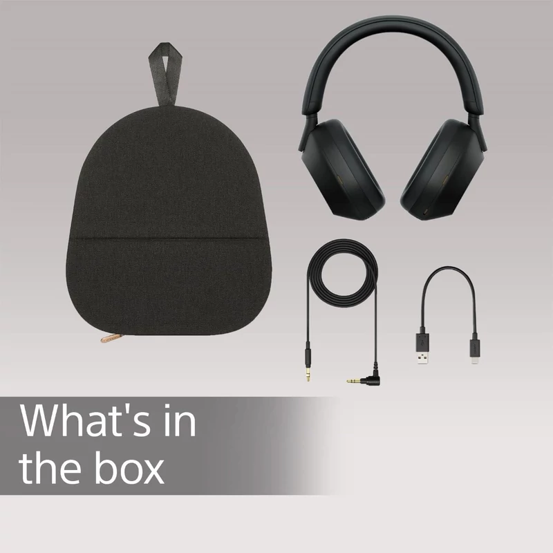 Sony WH-1000XM5 Bluetooth zajszűrős fejhallgató - Fekete