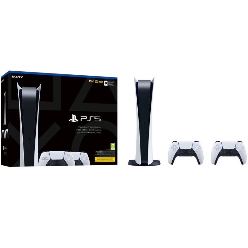  Sony PlayStation®5 Digital Edition (PS5) + EXTRA DUALSENSE CONTROLLER (CFI-1216B)