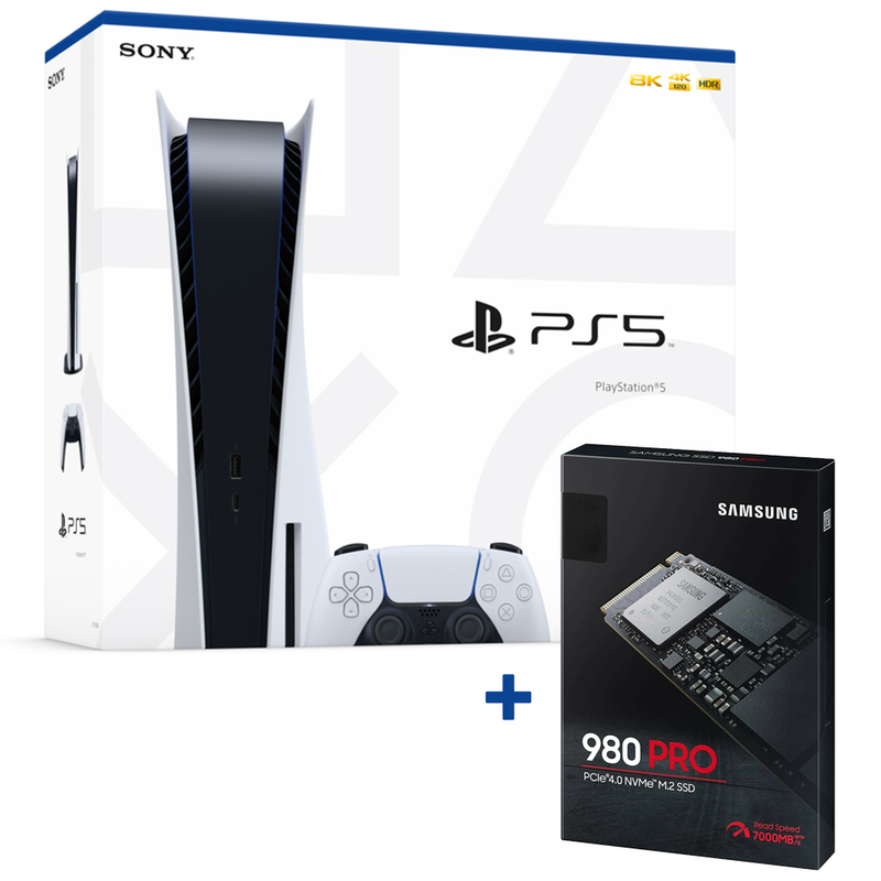 Sony PlayStation®5 (PS5) (CFI-1216A)Sony PlayStation®5 (PS5) (CFI-1216A) + Samsung 980 PRO SSD