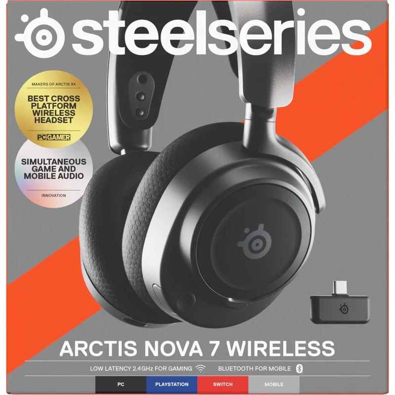 SteelSeries Arctis Nova 7 Wireless Gaming Headset - Fekete (61553)