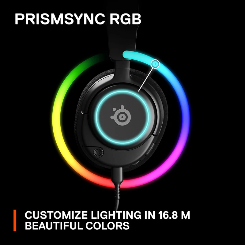 SteelSeries Arctis Nova 3 RGB Gaming Headset - Fekete (61631)