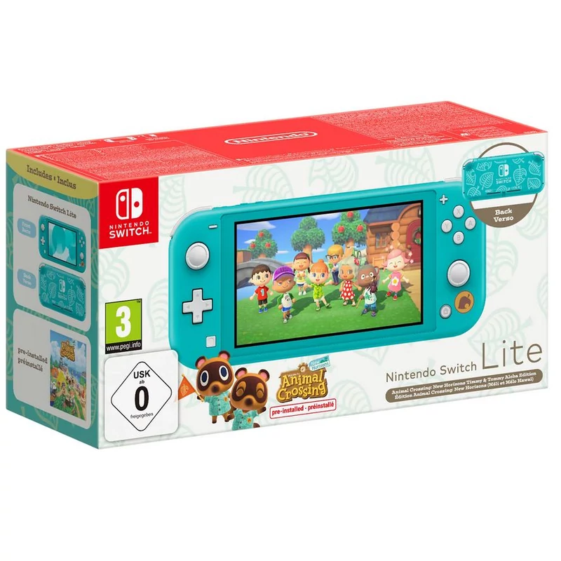 Nintendo Switch Lite  Animal Crossing: New Horizons Timmy & Tommy Aloha Edition