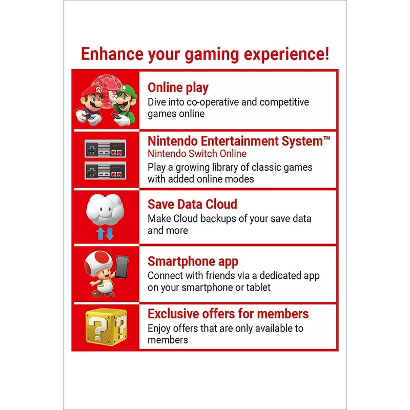 Nintendo Switch Online 12 hónapos előfizetés (Digitális kód)