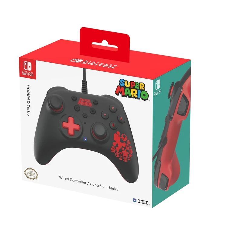 Nintendo Switch Horipad Turbo Wired Controller Mario