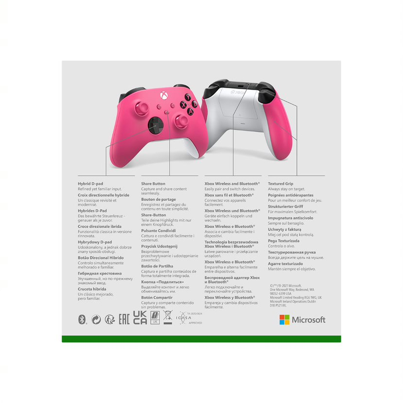 Xbox Wireless Controller Deep Pink (QAU-00083)