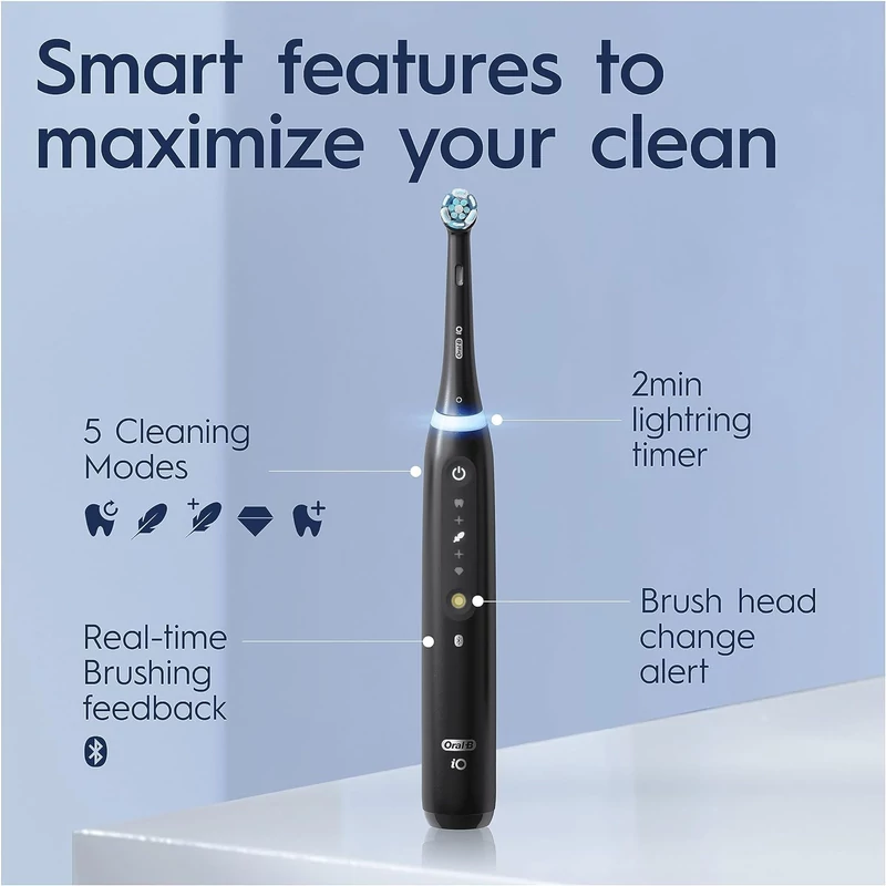 Oral-B iO Series 5 Duo elektromos fogkefe - Fekete + Fehér