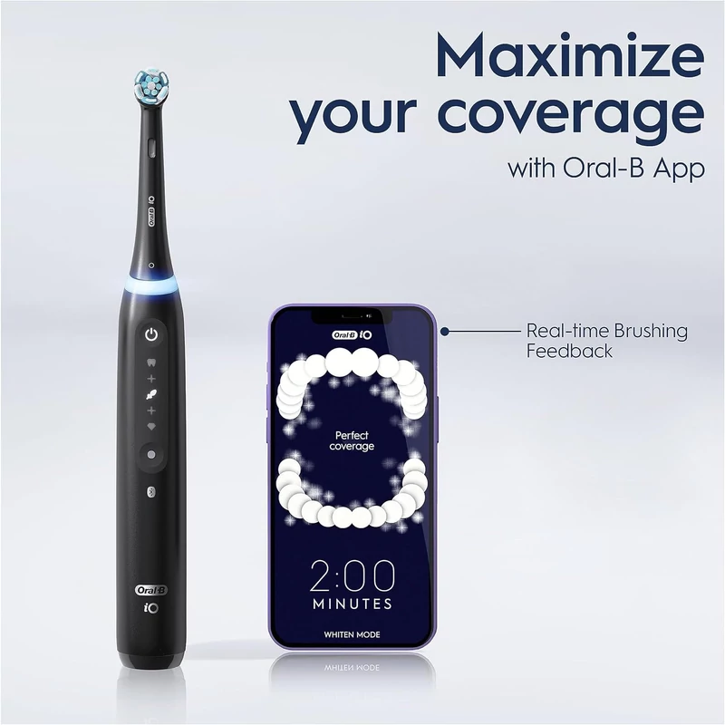 Oral-B iO Series 5 Duo elektromos fogkefe - Fekete + Fehér
