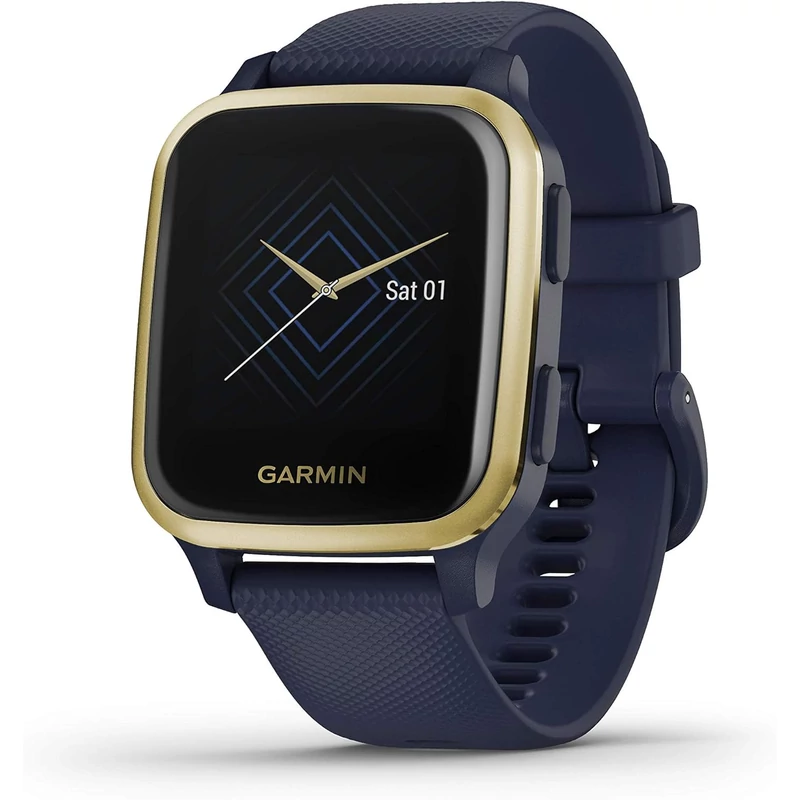 Garmin Venu SQ Music okosóra - Kék / Arany (010-2426-12)
