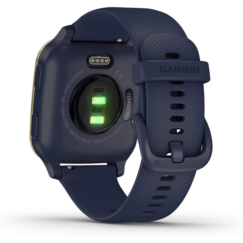 Garmin Venu SQ Music okosóra - Kék / Arany (010-2426-12)