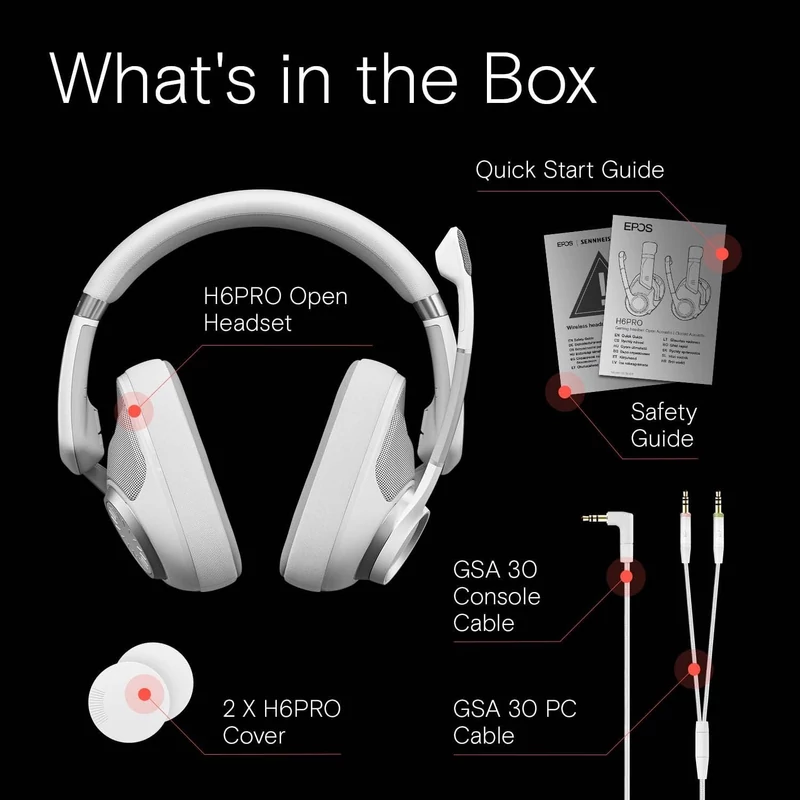 Sennheiser EPOS H6PRO OPEN nyitott akusztikájú headset - Fehér (1000971)