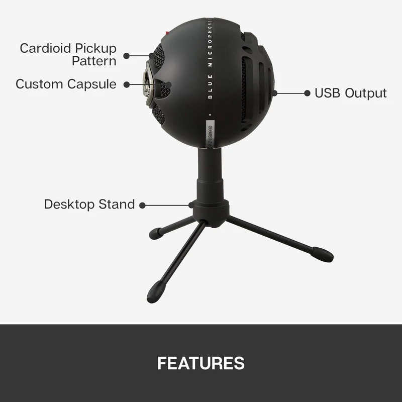 Blue Snowball iCE USB mikrofon - Fekete