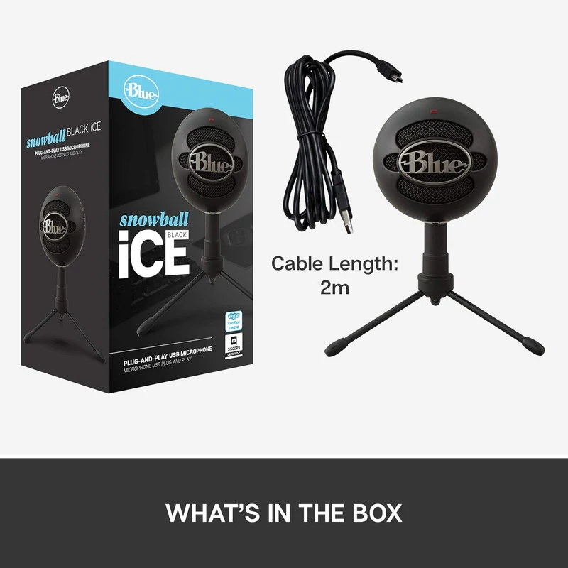 Blue Snowball iCE USB mikrofon - Fekete