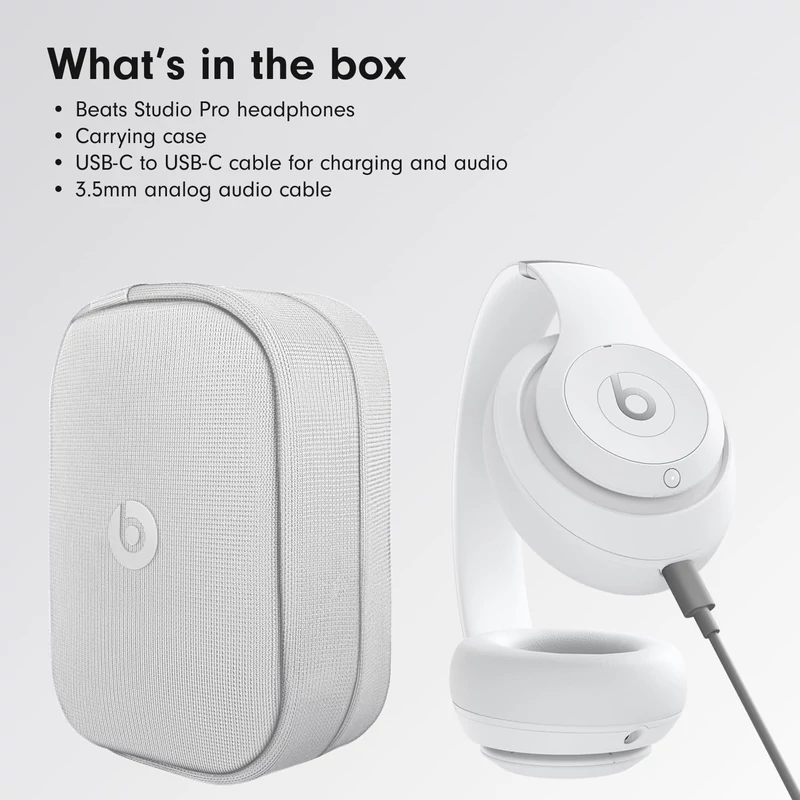 Beats Studio Pro Wireless fejhallgató - Matt fehér