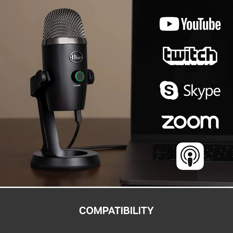Blue Yeti Nano USB mikrofon - Fekete (988-000401)