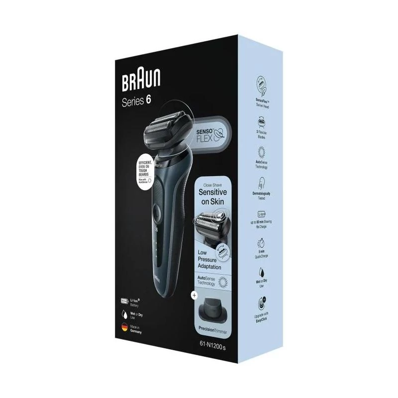 Braun 61-N1200s Series 6 borotva - Fekete