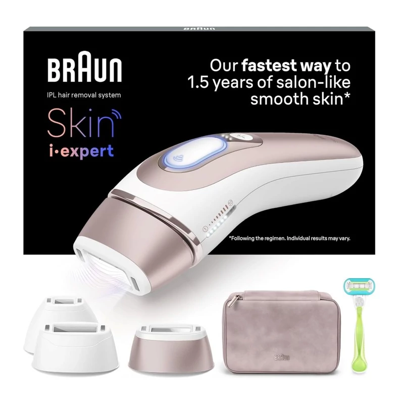 Braun PL7253 Skin i-expert IPL villanófényes szőrtelenítő - Fehér/Rózsa arany