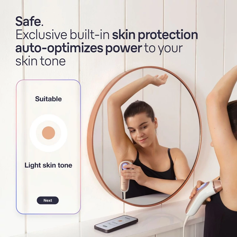 Braun PL7387 Skin i-expert IPL villanófényes szőrtelenítő - Fehér/Rózsa arany
