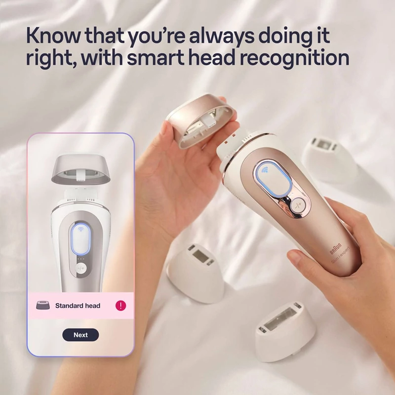 Braun PL7387 Skin i-expert IPL villanófényes szőrtelenítő - Fehér/Rózsa arany